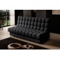 Canapé 3 places convertible CLARO en tissu gris foncé Canapé 3 places convertible CLARO en tissu gris foncé