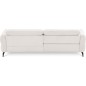 Canapé d'angle convertible en tissu luxe 5 places, MANCINI, coffre, blanc cassé, angle droit Canapé d'angle convertible en tissu luxe 5 places, MANCINI, coffre, blanc cassé, angle droit