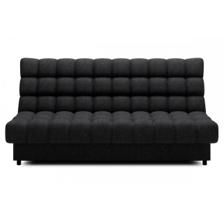 Canapé 3 places convertible CLARO en tissu noir
