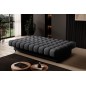 Canapé 3 places convertible CLARO en tissu gris foncé, angle droit Canapé 3 places convertible CLARO en tissu gris foncé, angle droit