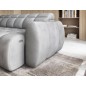Canapé d'angle profondeur réglable FASANO velours Luxe gris clair 5 places, angle gauche (vu de face) Canapé d'angle profondeur réglable FASANO velours Luxe gris clair 5 places, angle gauche (vu de face)