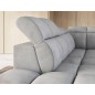 Canapé d'angle profondeur réglable FASANO velours Luxe gris clair 5 places, angle gauche (vu de face) Canapé d'angle profondeur réglable FASANO velours Luxe gris clair 5 places, angle gauche (vu de face)