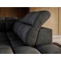 Canapé d'angle profondeur réglable FASANO velours Luxe gris foncé, 5 places, angle droit (vu de face) Canapé d'angle profondeur réglable FASANO velours Luxe gris foncé, 5 places, angle droit (vu de face)