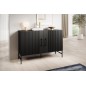 Beau buffet noir de qualité avec rangement, RAFI