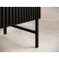 Beau buffet noir de qualité avec rangement, RAFI