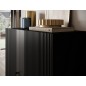 Beau buffet haut noir de qualité avec rangement, RAFA