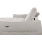 Canapé d'angle convertible en tissu luxe 5 places, MANCINI, coffre, gris, angle gauche Canapé d'angle convertible en tissu luxe 5 places, MANCINI, coffre, gris, angle gauche