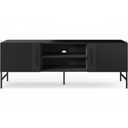 Meuble TV design de qualité avec rangement, RAINER