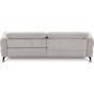 Canapé d'angle convertible en tissu luxe 5 places, MANCINI, coffre, gris, angle gauche Canapé d'angle convertible en tissu luxe 5 places, MANCINI, coffre, gris, angle gauche