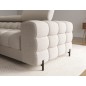 Canapé d'angle convertible FELIX en tissu bouclette beige, 5 places, angle gauche (vu de face) Canapé d'angle convertible FELIX en tissu bouclette beige, 5 places, angle gauche (vu de face)