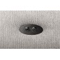 Canapé d'angle convertible en tissu luxe 5 places, MANCINI, coffre, gris, angle gauche Canapé d'angle convertible en tissu luxe 5 places, MANCINI, coffre, gris, angle gauche