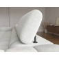 Canapé d'angle convertible FELIX tissu bouclette ivoire, 5 places, angle droit (vu de face) Canapé d'angle convertible FELIX tissu bouclette ivoire, 5 places, angle droit (vu de face)