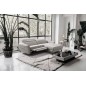 Canapé d'angle convertible en tissu luxe 5 places, MANCINI, coffre, gris, angle droit Canapé d'angle convertible en tissu luxe 5 places, MANCINI, coffre, gris, angle droit