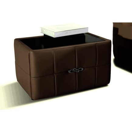 Chevet de belle qualité BELISA, chocolat
