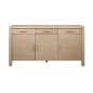 Bahut contemporain chêne haute qualité, COLOGNE, Bois clair