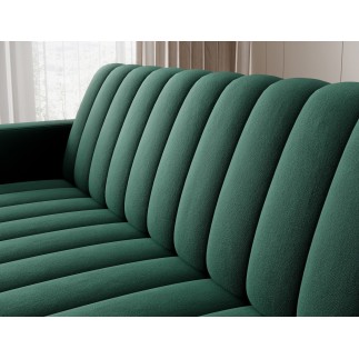 Canapé 3 places convertible velours luxe vert