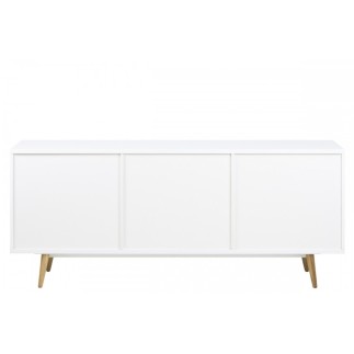 Bahut tendance blanc laqué brillant, ELMA