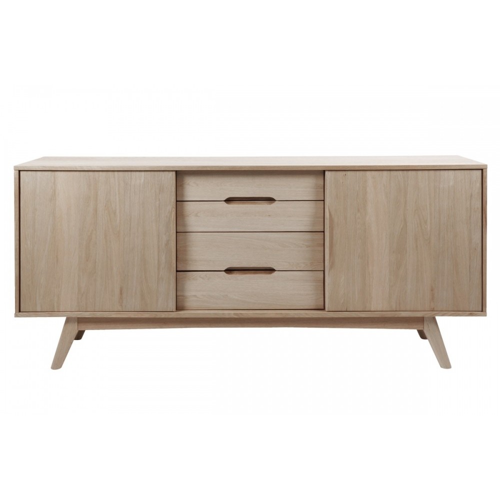 Buffet design en bois chêne huilé, MAJIS