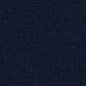 Canapé 3 places convertible tissu bleu foncé et simili blanc, coffre, CALIN