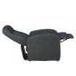 Fauteuil 1 place relaxation en tissu ARIANA, gris foncé