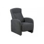 Fauteuil 1 place relaxation en tissu ARIANA, gris foncé