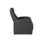Fauteuil 1 place relaxation en tissu ARIANA, gris foncé