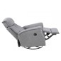 Fauteuil 1 place relaxation en tissu JOYCE, gris