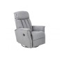 Fauteuil 1 place relaxation en tissu JOYCE, gris