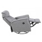 Fauteuil 1 place relaxation en tissu JOYCE, gris