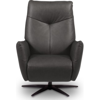 Fauteuil relax électrique en 100% tout cuir épais luxe italien