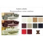 Ensemble 3+2+1, canapé 3 places et canapé 2 places et fauteuil 1 place en cuir luxe italien CHESTERFIELD, couleur personnalisée