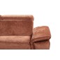 Canapé d'angle convertible en velours luxe - 5 places, SIENNA, brique, angle gauche Canapé d'angle convertible en velours luxe - 5 places, SIENNA, brique, angle gauche