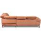 Canapé d'angle convertible en velours luxe - 5 places, SIENNA, brique, angle droit Canapé d'angle convertible en velours luxe - 5 places, SIENNA, brique, angle droit
