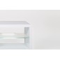 Meuble TV design blanc laqué brillant ERTIS