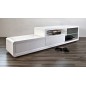 Meuble TV design blanc laqué brillant ERTA