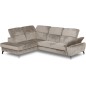 Canapé d'angle convertible en velours luxe - 5 places, SIENNA, taupe, angle gauche Canapé d'angle convertible en velours luxe - 5 places, SIENNA, taupe, angle gauche