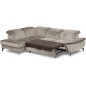 Canapé d'angle convertible en velours luxe - 5 places, SIENNA, taupe, angle gauche Canapé d'angle convertible en velours luxe - 5 places, SIENNA, taupe, angle gauche