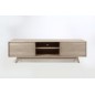 Meuble TV design scandinave en bois massif finition chêne, MARINI