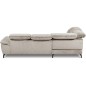 Canapé d'angle convertible en velours luxe - 5 places, SIENNA, taupe, angle gauche Canapé d'angle convertible en velours luxe - 5 places, SIENNA, taupe, angle gauche