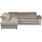 Canapé d'angle convertible en velours luxe - 5 places, SIENNA, taupe, angle gauche Canapé d'angle convertible en velours luxe - 5 places, SIENNA, taupe, angle gauche