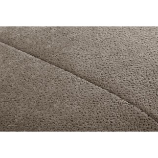 Canapé d'angle convertible en velours luxe - 5 places, SIENNA, taupe, angle gauche
