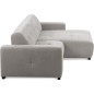 Canapé d'angle profondeur réglable AUSTINI tissu de qualité gris 4-5 places, angle droit (vu de face) Canapé d'angle profondeur réglable AUSTINI tissu de qualité gris 4-5 places, angle droit (vu de face)