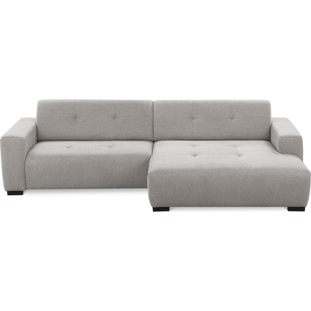 Canapé d'angle profondeur réglable AUSTINI tissu de qualité gris 4-5 places, angle droit (vu de face) Canapé d'angle profondeur réglable AUSTINI tissu de qualité gris 4-5 places, angle droit (vu de face)