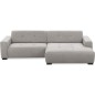 Canapé d'angle profondeur réglable AUSTINI tissu de qualité gris 4-5 places, angle droit (vu de face) Canapé d'angle profondeur réglable AUSTINI tissu de qualité gris 4-5 places, angle droit (vu de face)