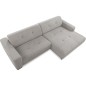 Canapé d'angle profondeur réglable AUSTINI tissu de qualité gris 4-5 places, angle droit (vu de face) Canapé d'angle profondeur réglable AUSTINI tissu de qualité gris 4-5 places, angle droit (vu de face)