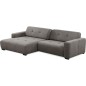 Canapé d'angle profondeur réglable AUSTINI tissu de qualité gris foncé 4 places, angle gauche (vu de face) Canapé d'angle profondeur réglable AUSTINI tissu de qualité gris foncé 4 places, angle gauche (vu de face)