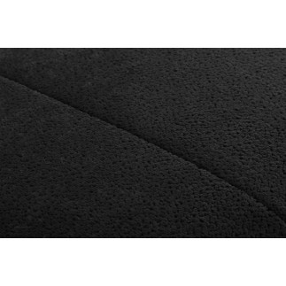 Canapé d'angle convertible en velours luxe - 5 places, SIENNA, noir, angle gauche