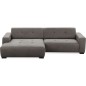 Canapé d'angle profondeur réglable AUSTINI tissu de qualité gris foncé 4 places, angle gauche (vu de face) Canapé d'angle profondeur réglable AUSTINI tissu de qualité gris foncé 4 places, angle gauche (vu de face)