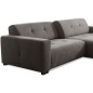 Canapé d'angle profondeur réglable AUSTINI tissu de qualité gris foncé 4 places, angle droit (vu de face) Canapé d'angle profondeur réglable AUSTINI tissu de qualité gris foncé 4 places, angle droit (vu de face)