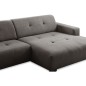 Canapé d'angle profondeur réglable AUSTINI tissu de qualité gris foncé 4 places, angle droit (vu de face) Canapé d'angle profondeur réglable AUSTINI tissu de qualité gris foncé 4 places, angle droit (vu de face)